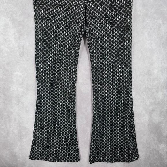 Classic Concepts Black Pull On Stretch Straight Wide Flare Pants L Large - Picture 4 of 7